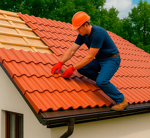 Кровля из керамической черепицы в Нижнем Новгороде