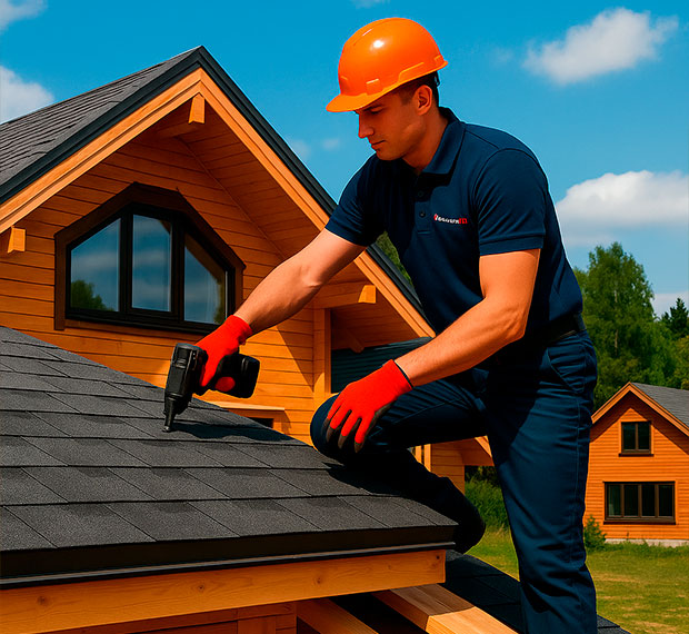 Монтаж кровли из мягкой черепицы в Нижнем Новгороде