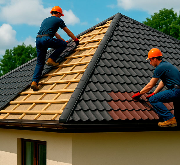 Монтаж шатровой крыши в Нижнем Новгороде