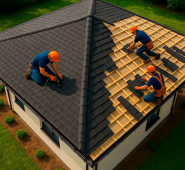 Монтаж четырехскатной крыши в Нижнем Новгороде