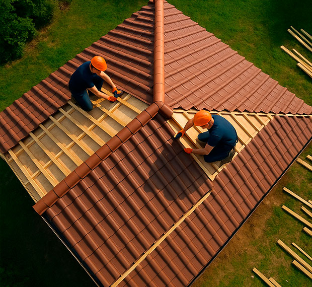 Монтаж 2-скатной крыши в Нижнем Новгороде